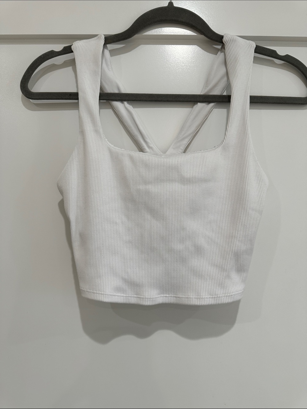 Alosoft Ribbed Chic Bra Tank - Picture 2 of 3